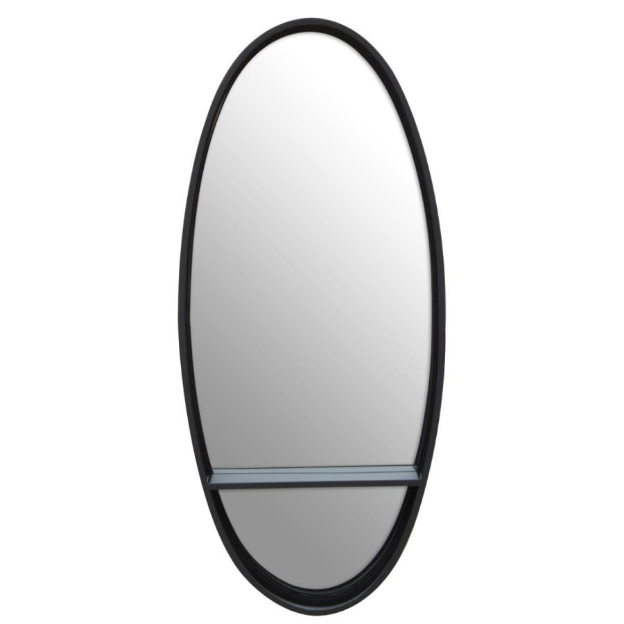 Bathe and Utility Premier Mirrors | Avento Black Oval Wall Mirror