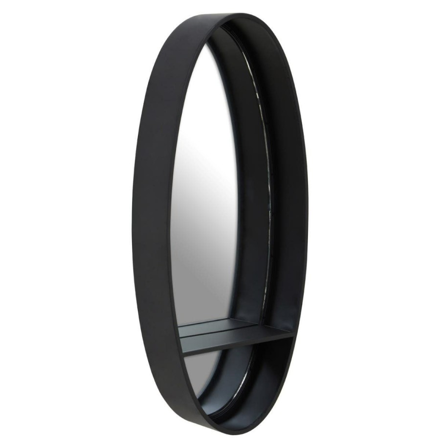 Bathe and Utility Premier Mirrors | Avento Black Oval Wall Mirror