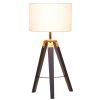 Accessories Premier Table Lamps | Malvern Tripod Table Lamp With Black Base