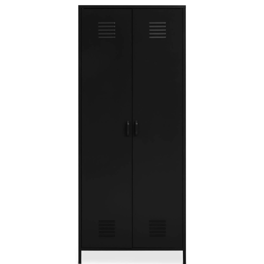 FURNITURE Premier Wardrobes | Academy Two Door Black Wardrobe