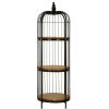 FURNITURE Fifty Five South Storage | Mantis Small Black Finish Birdcage Shelf Unit