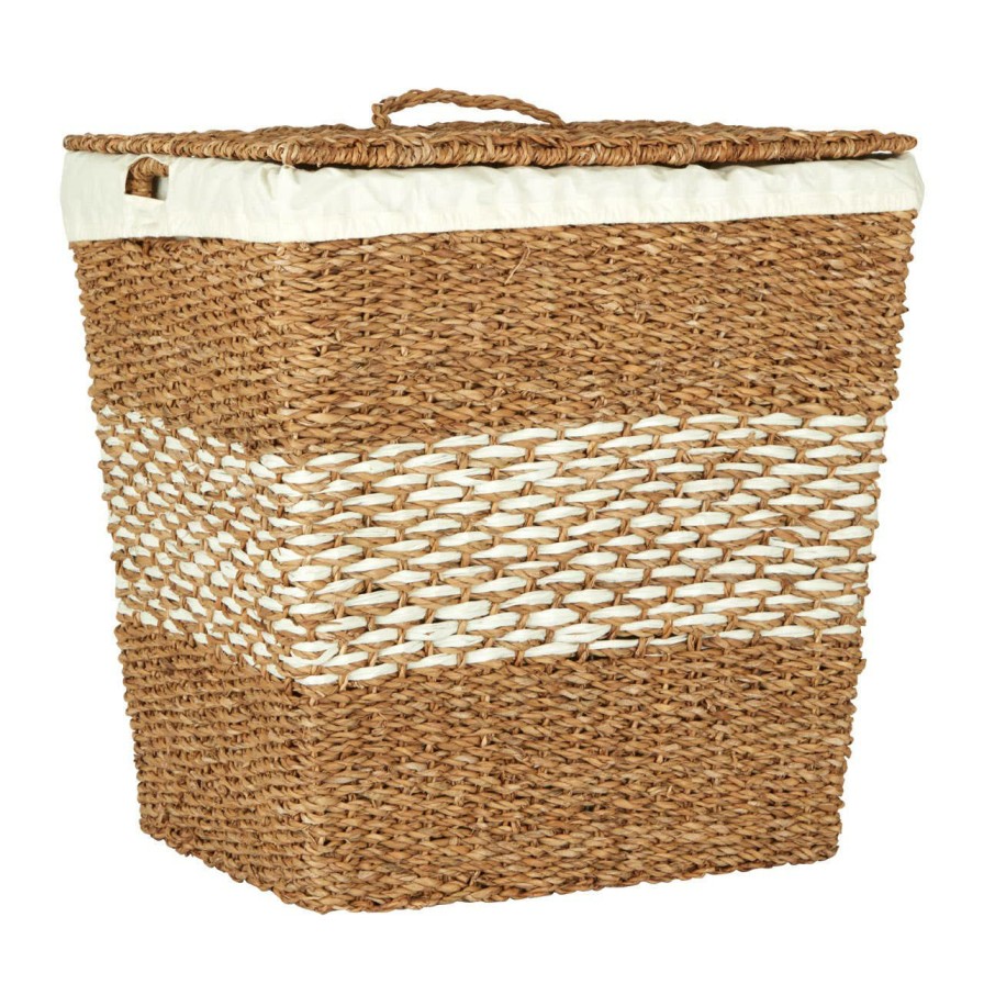 Bathe and Utility Premier Boxes, Bags and Baskets | Tapered Seagrass Basket With Lid