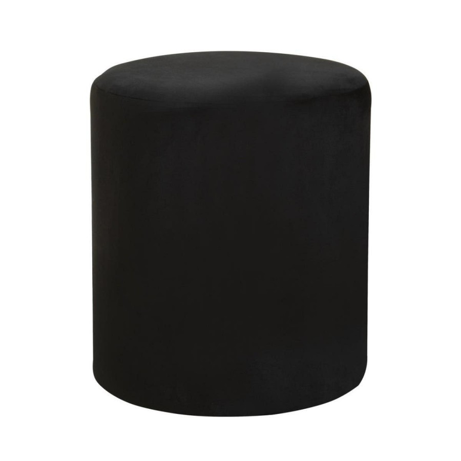 FURNITURE Premier Stools | Haley Black Round Stool