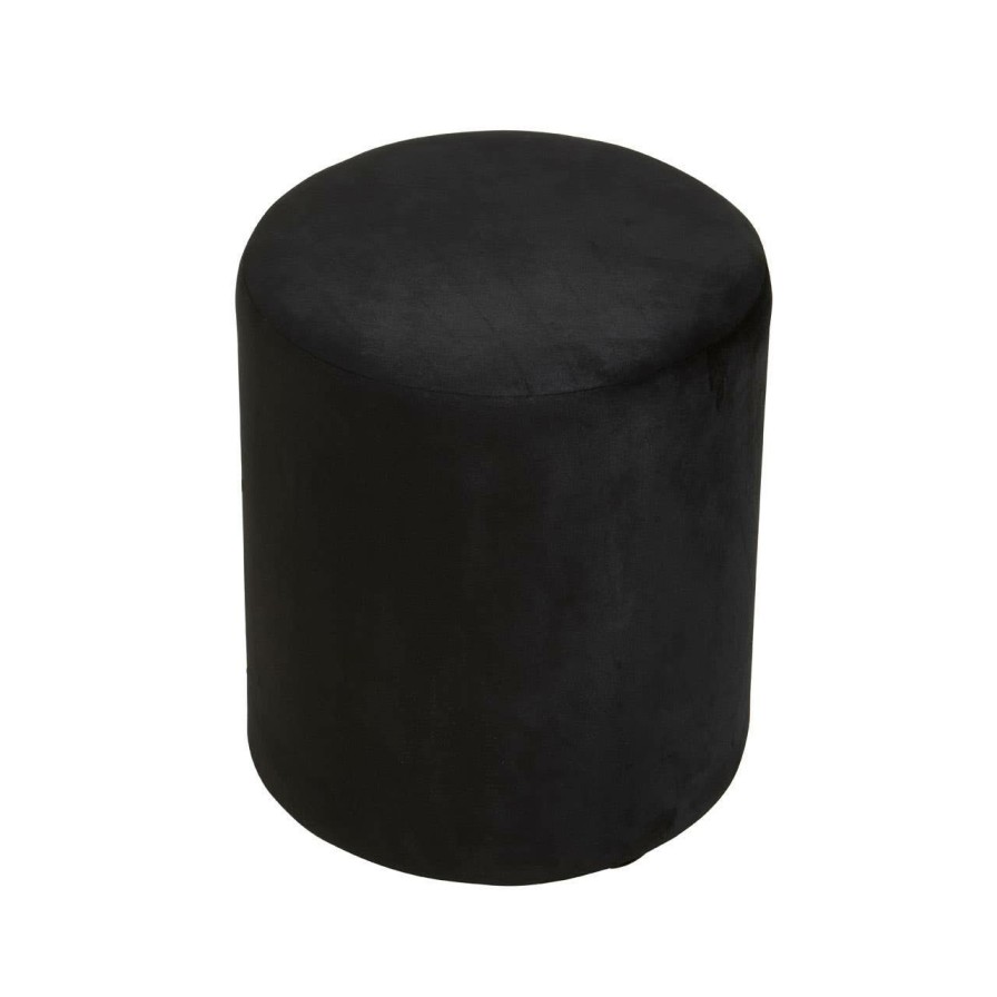 FURNITURE Premier Stools | Haley Black Round Stool