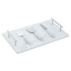 Kitchen and Dining Premier Serving Boards | Marina White And Silver Cheese Knife Set