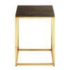 FURNITURE Fifty Five South Side Tables | Relic Dark Petrified Wood Square Side Table