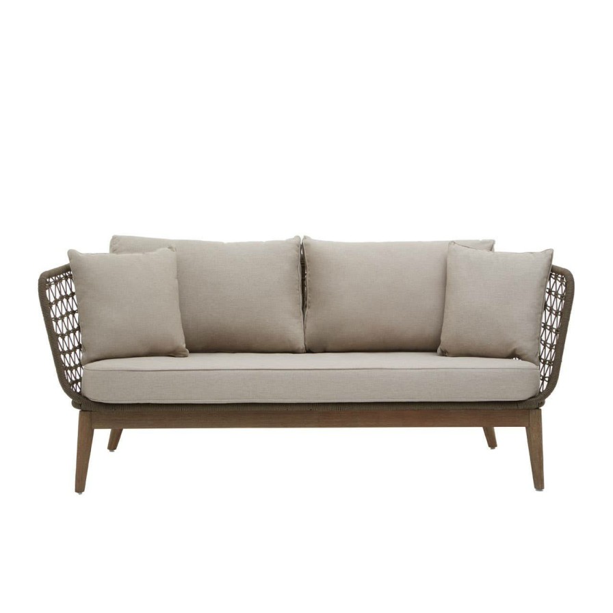 Outdoor Fifty Five South Outdoor Seating | Opus Three Seat Grey Sofa