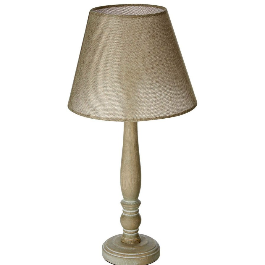 Accessories Premier Table Lamps | Maine Candlestick Wood Table Lamp