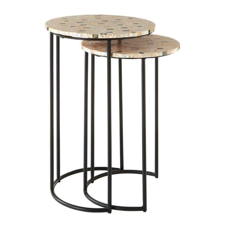 FURNITURE Premier Side Tables | Halle Mother Of Pearl Side Tables