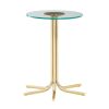 FURNITURE Fifty Five South Side Tables | Miley Side Table With Glass Top