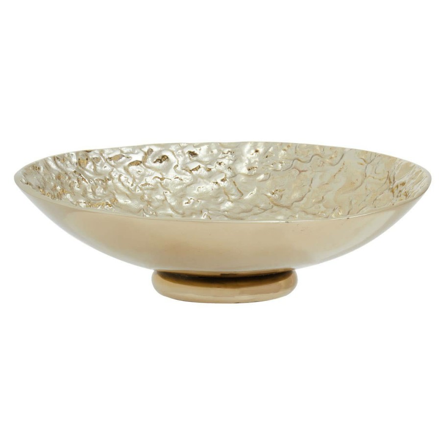 Accessories Fifty Five South Decorative Bowls Plates and Bottles | Akola Gold Round Bowl