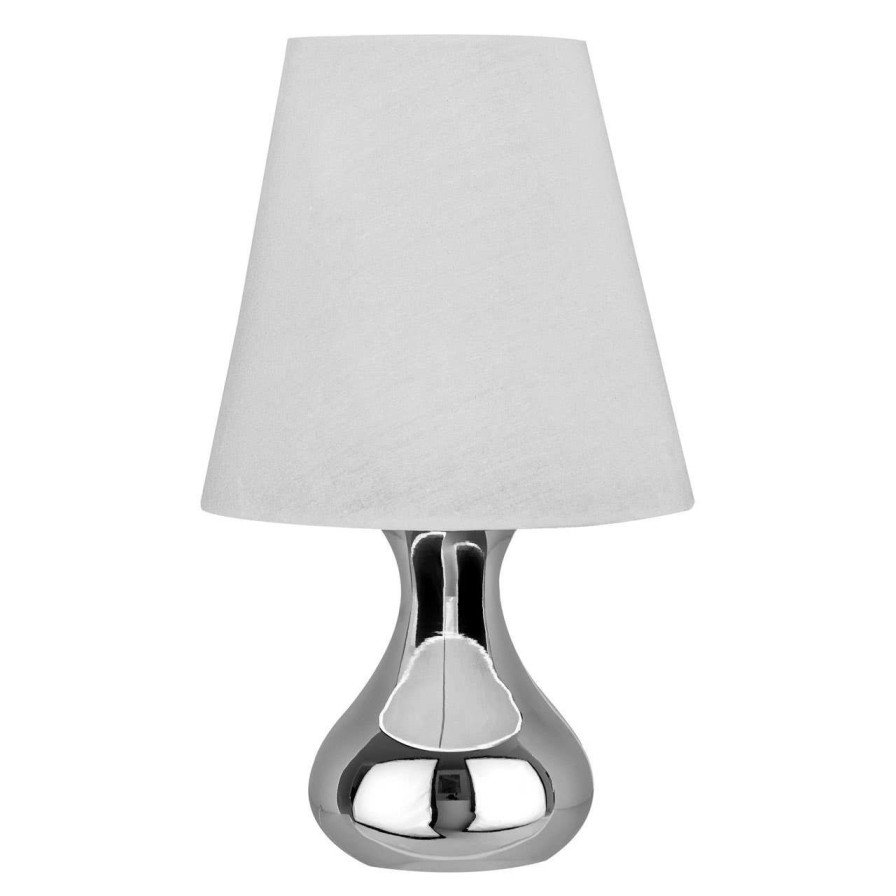 Accessories Premier Table Lamps | Nell White Fabric Shade Table Lamp