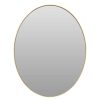 Bathe and Utility Fifty Five South Mirrors | Medium Gold Finish Oval Wall Mirror