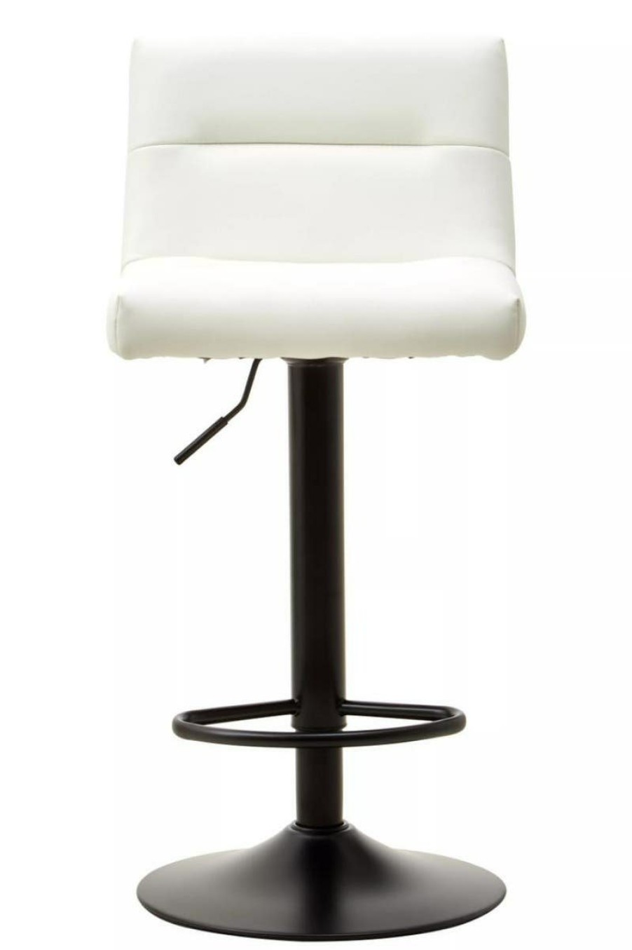 FURNITURE Fifty Five South Seating | Baina White Leather Effect Bar Stool