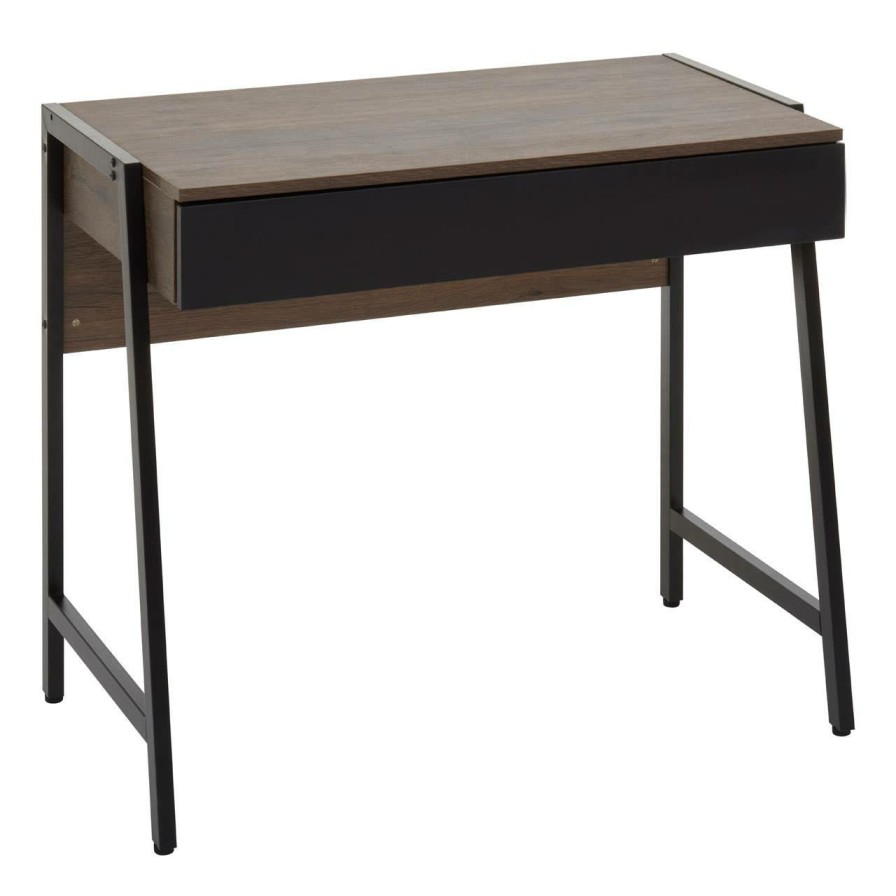 FURNITURE Premier Desks | Bradbury Dark Oak Veneer Desk