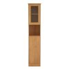 Bathe and Utility Premier Racks, Caddies and Shelf Units | Portland Tall Oak Veneer Cabinet