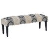 FURNITURE Fifty Five South Seating | Cefena Black And White Moroccan Bench