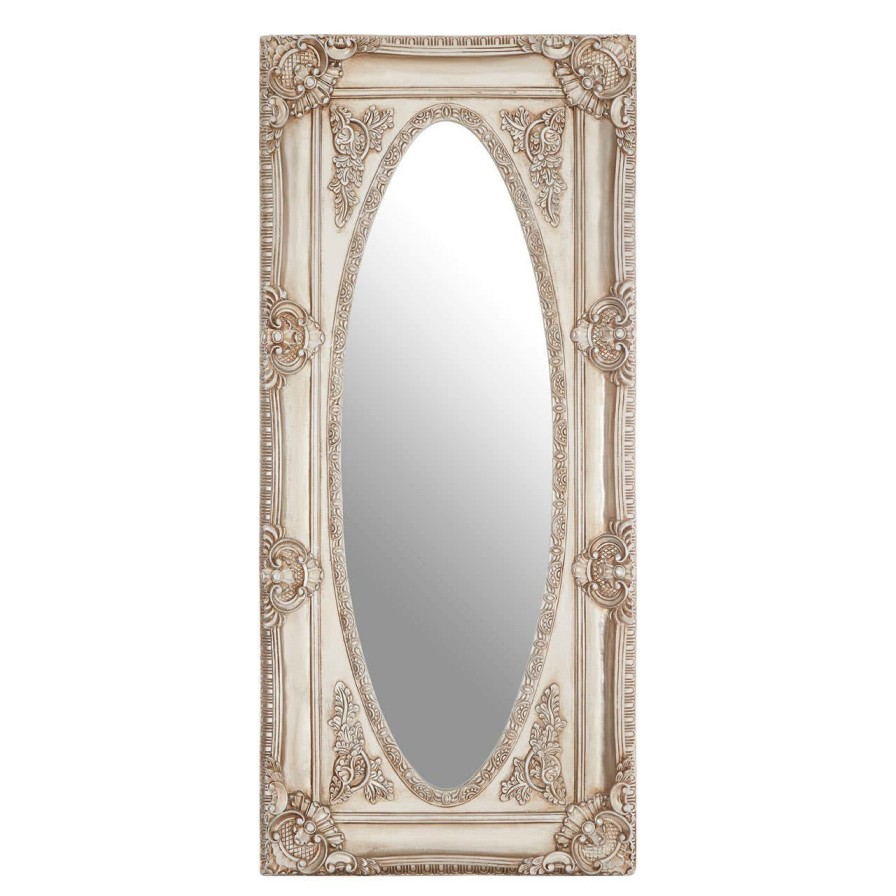 Bathe and Utility Fifty Five South Mirrors | Marseille Champagne Oval Border Wall Mirror