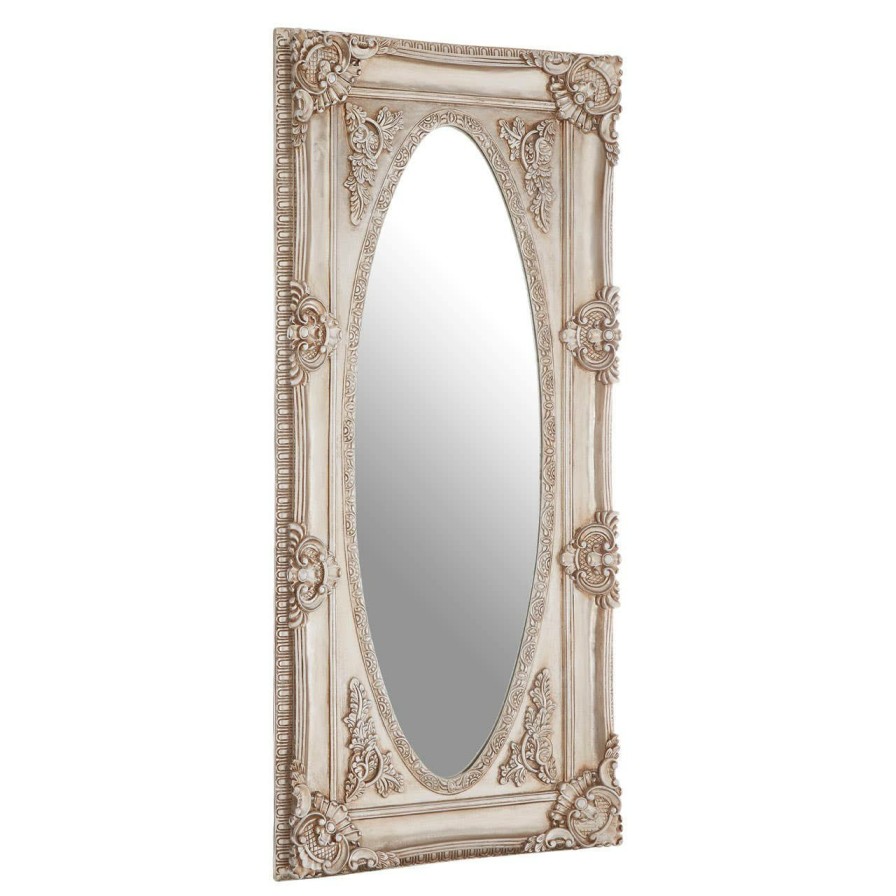 Bathe and Utility Fifty Five South Mirrors | Marseille Champagne Oval Border Wall Mirror