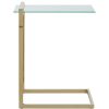 FURNITURE Fifty Five South Side Tables | Oria Warm Metallic Finish End Table