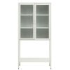 FURNITURE Premier Cabinets | Acier Two Door White Cabinet With Shelf