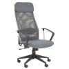 FURNITURE Premier Home Office Chairs | Brent Grey Mesh And Fabric Home Office Chair