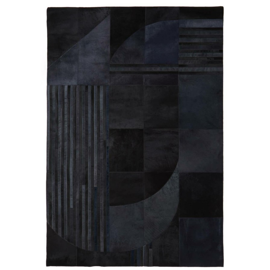 Accessories Fifty Five South Rugs | Safira Large Black And Grey Rug