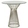 FURNITURE Fifty Five South Dining Tables | Vogue Round Silver Dining Table