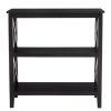 FURNITURE Premier Storage | Heritage Three Shelf Black Bookcase