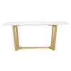 FURNITURE Fifty Five South Side Tables | Moda White Marble Dining Table