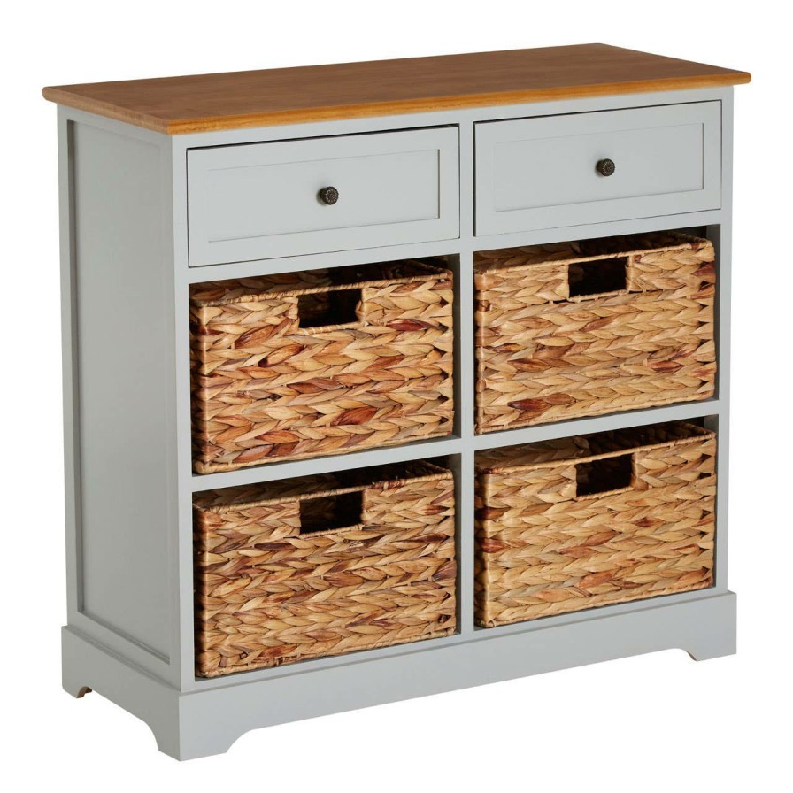 FURNITURE Premier Storage | Vermont Two Drawers Four Baskets Cabinet