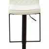 FURNITURE Fifty Five South Seating | Baina White Leather Effect And Black Base Bar Chair