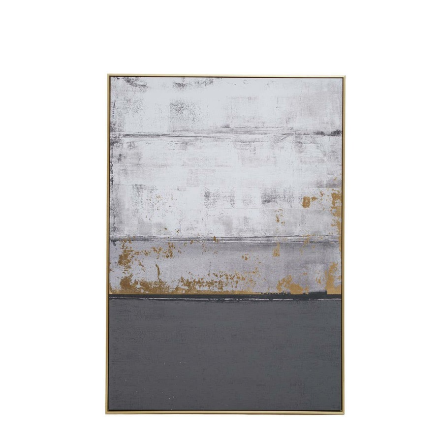 Accessories Fifty Five South Wall Art and Canvases and Hangings | Astratto Grey Oil Paint Wall Artwork