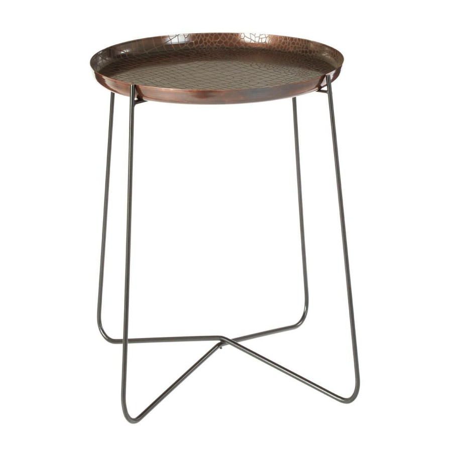 FURNITURE Premier Side Tables | Hege Large Copper And Black Side Table