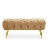 FURNITURE Fifty Five South Seating | Tamra Gold Leg Footstool