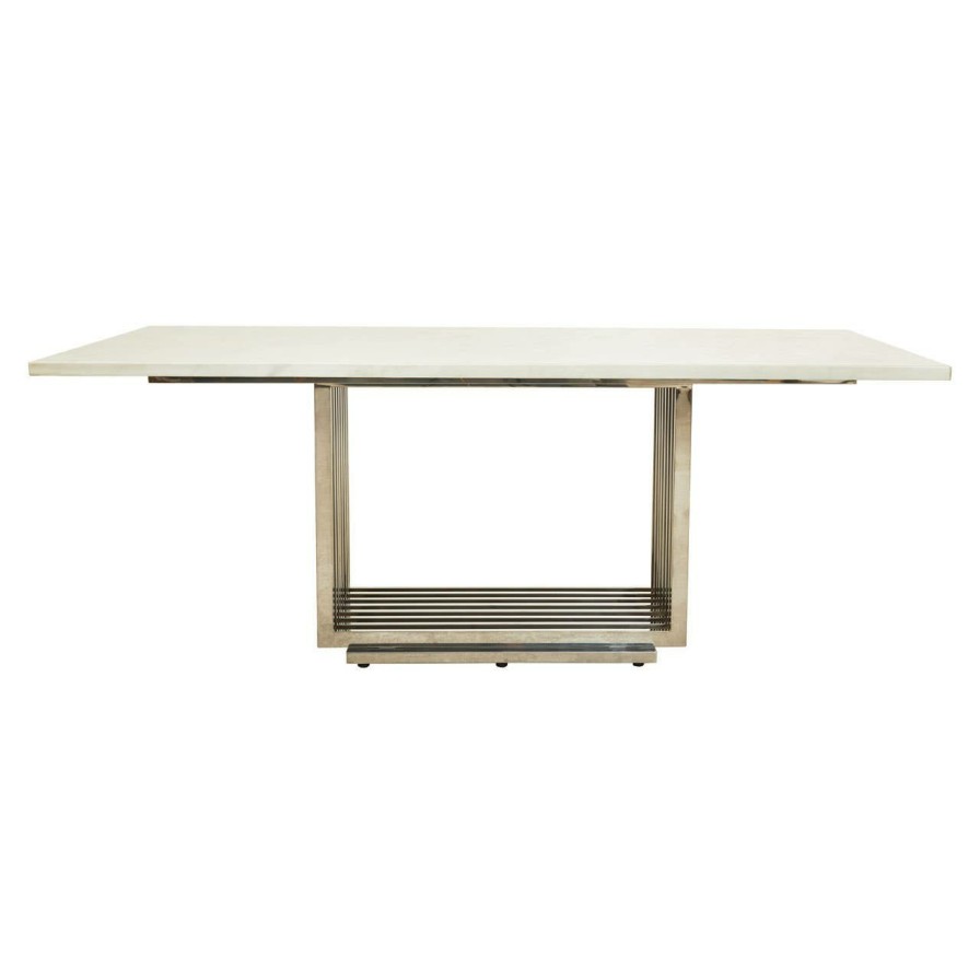 FURNITURE Fifty Five South Dining Tables | Moda White Marble Dining Table