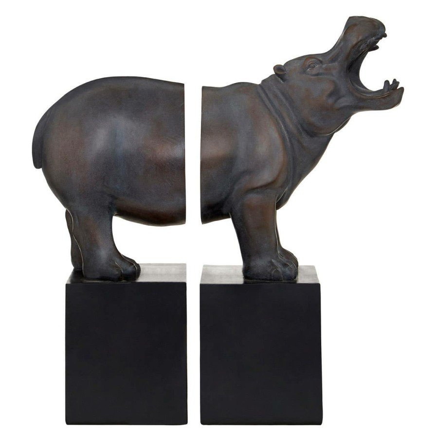 Accessories Fifty Five South Bookends | Boho Hippo Bookends