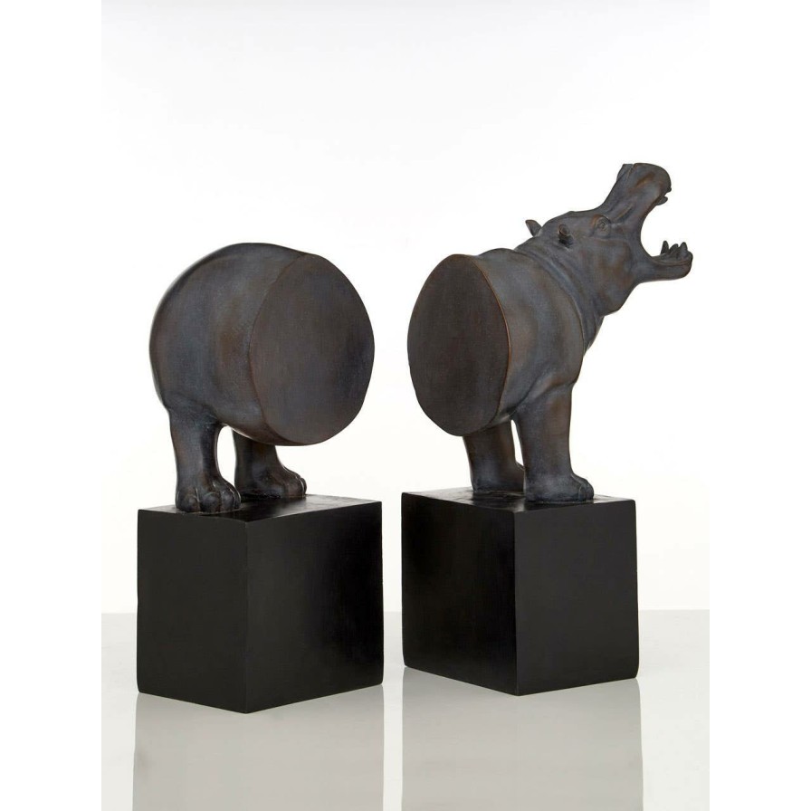 Accessories Fifty Five South Bookends | Boho Hippo Bookends