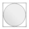 Bathe and Utility Fifty Five South Mirrors | Jair Silver Metal Frame Square Wall Mirror