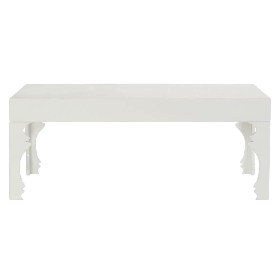 FURNITURE Premier Coffee Tables | Luis White High Gloss Finish Coffee Table