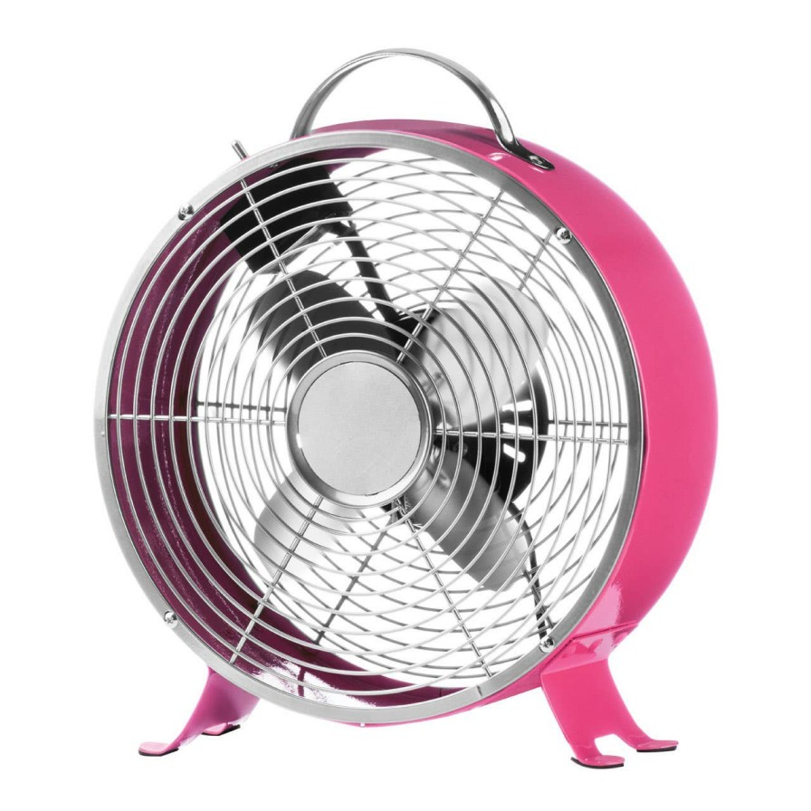 Bathe and Utility Premier Fans | Hot Pink Retro Desk Fan