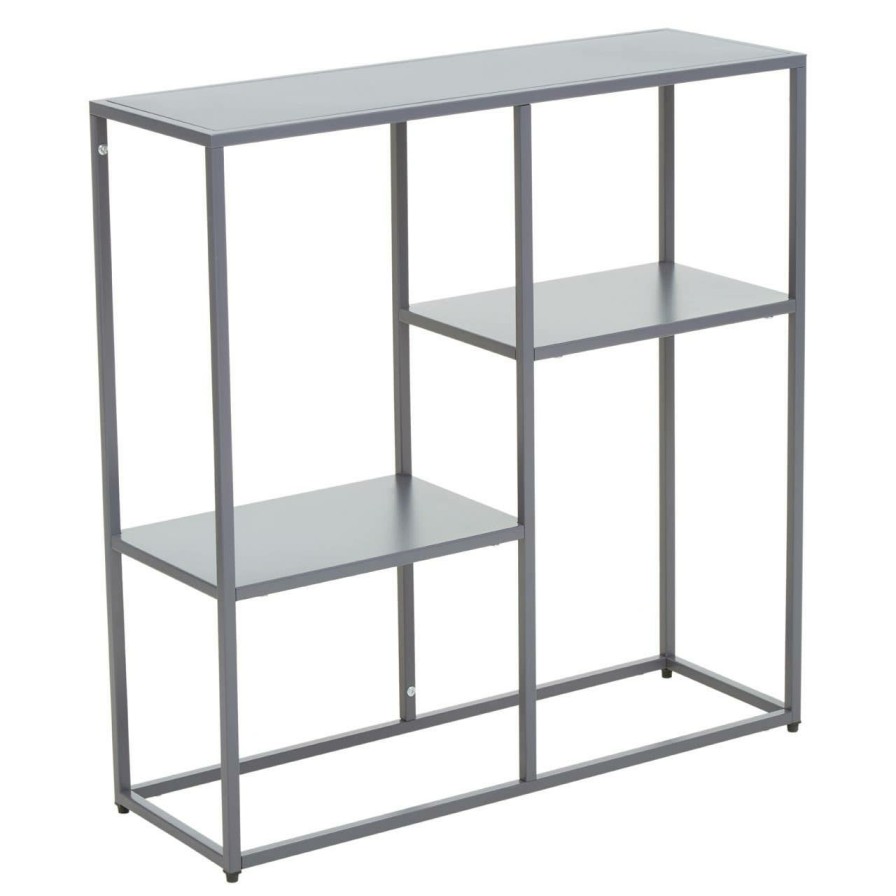 FURNITURE Premier Shelving | Acero Grey Metal Multi Shelf Unit