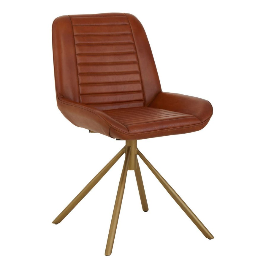 FURNITURE Fifty Five South Statement Chairs | Buffalo Tan Leather Chair