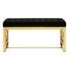 FURNITURE Premier Benches | Allure Black Velvet Bench