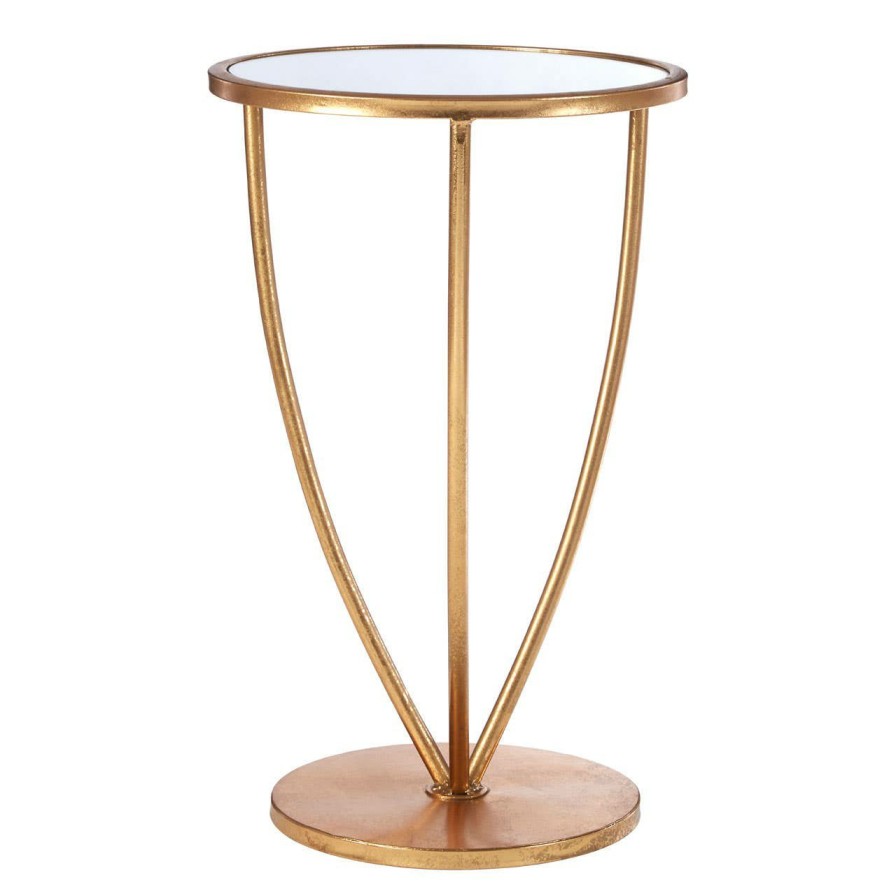 FURNITURE Premier Side Tables | Marcia Mirror Top And Gold Frame Side Table