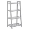 FURNITURE Premier Storage | Chester Wood Four Tier Grey Shelf Unit