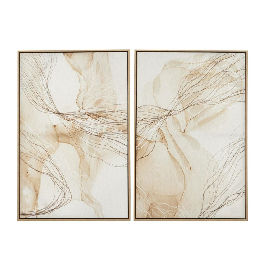 Accessories Fifty Five South Wall Art and Canvases and Hangings | Astratto Set Of Two Wall Art