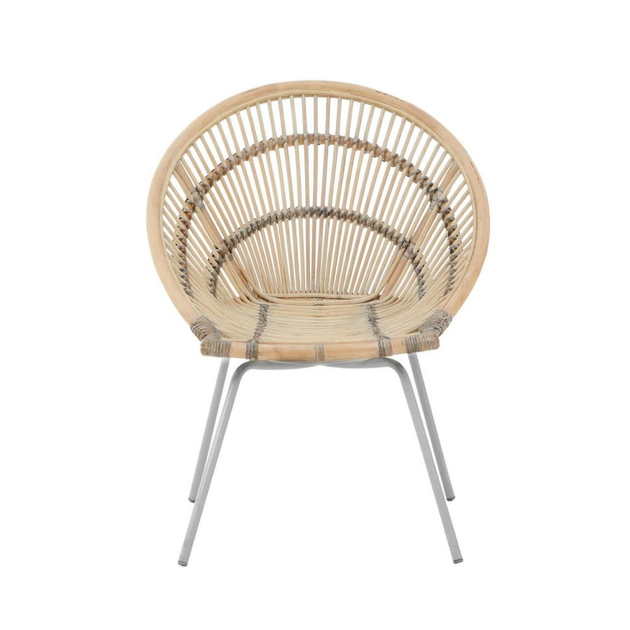 FURNITURE Premier Conservatory | Lagom White Washed Natural Rattan Chair