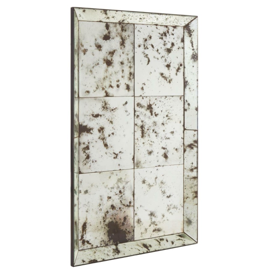 Bathe and Utility Fifty Five South Mirrors | Riza Rectangular And Mosaic Effect Wall Mirror