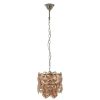 Accessories Fifty Five South Chandeliers | Rydello Small Amber Glass Chandelier